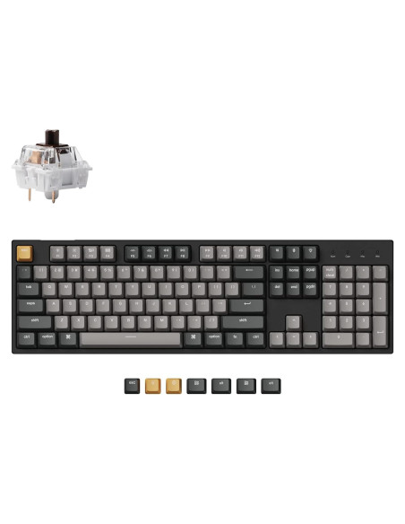Teclado Mecánico Keychron C2 Pro con Cable RGB PBT 100%