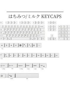 Conjunto de Keycaps PBT 135 Teclas Japonesas Guffercty Kred 2