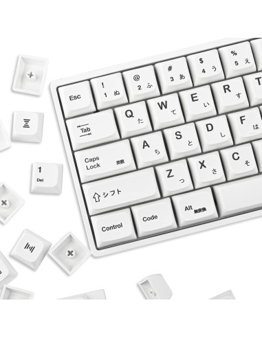 Conjunto de Keycaps PBT 135 Teclas Japonesas Guffercty Kred