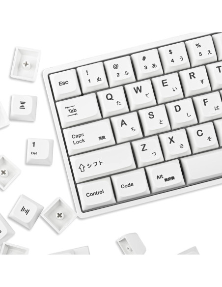 Conjunto de Keycaps PBT 135 Teclas Japonesas Guffercty Kred