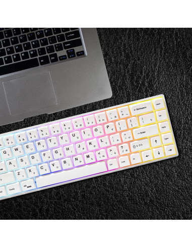 Conjunto de Keycaps PBT 135 Teclas Japonesas Guffercty Kred