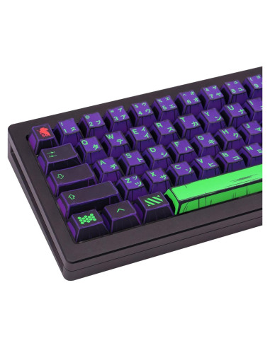 Teclas PBT personalizadas GEKUCAP 130 teclas moradas para teclado mecánico