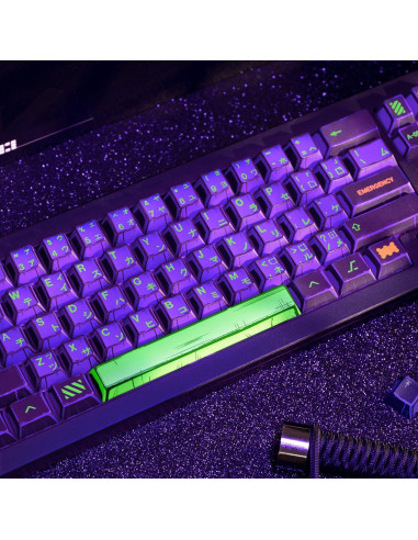 Teclas PBT personalizadas GEKUCAP 130 teclas moradas para teclado mecánico