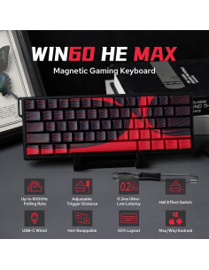 Teclado Mecánico EPOMAKER WIN60 HE 60% RGB Ajustable 2