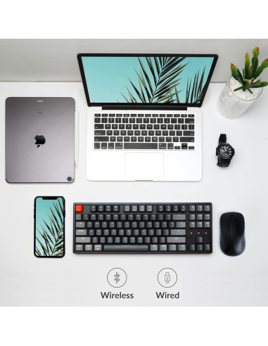 Teclado Mecánico Inalámbrico Keychron K8 TKL 87 Teclas RGB