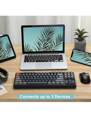 Teclado Mecánico Inalámbrico Keychron K8 TKL 87 Teclas RGB