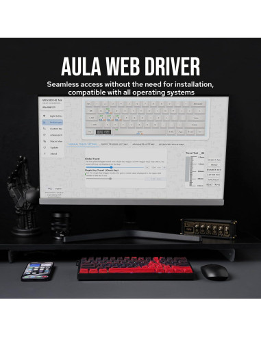 Teclado Mecánico EPOMAKER WIN60 HE 60% RGB Ajustable