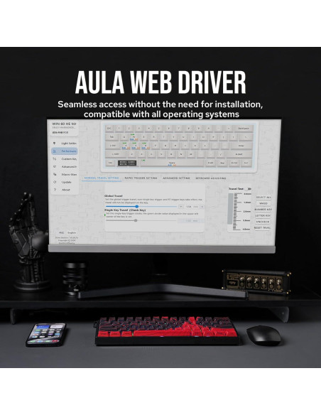 Teclado Mecánico EPOMAKER WIN60 HE 60% RGB Ajustable Teclado Mecánico EPOMAKER WIN60 HE 60% RGB Ajustable