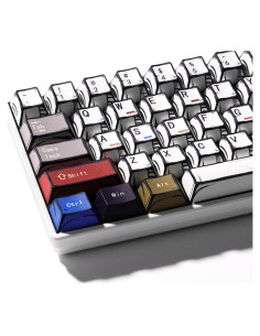 Conjunto de Teclas PBT Graffiti Retro 134 Teclas GMKWTL