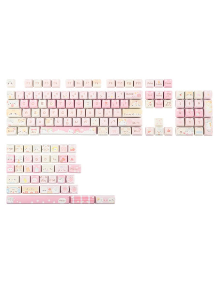 Juego de Teclas KiiBoom Meow Squad 142 PBT Ergonómico