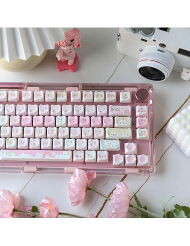 Juego de Teclas KiiBoom Meow Squad 142 PBT Ergonómico