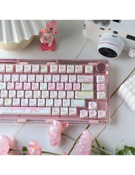 Juego de Teclas KiiBoom Meow Squad 142 PBT Ergonómico