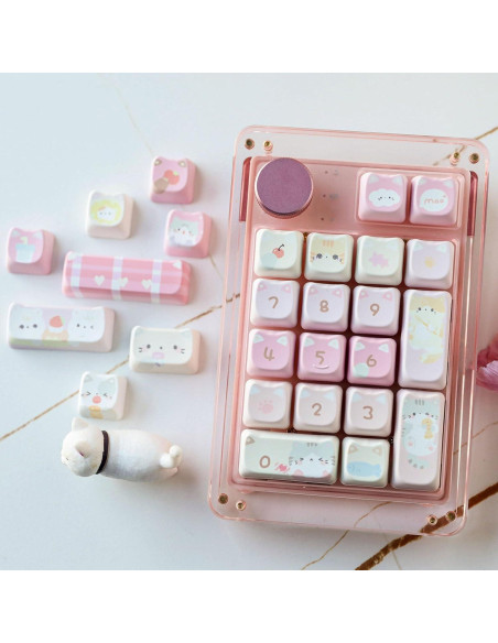 Juego de Teclas KiiBoom Meow Squad 142 PBT Ergonómico
