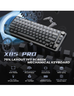 Teclado Mecánico Inalámbrico ATTACK SHARK X85 Pro RGB 75% 2