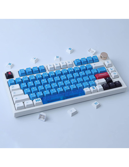 Conjunto de Teclas Mecánicas JOMKIZ PBT 134 Teclas Azul