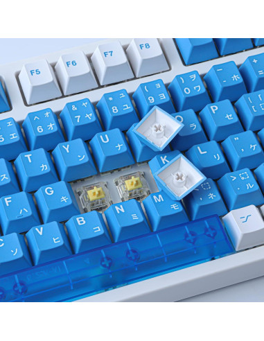 Conjunto de Teclas Mecánicas JOMKIZ PBT 134 Teclas Azul