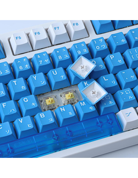 Conjunto de Teclas Mecánicas JOMKIZ PBT 134 Teclas Azul
