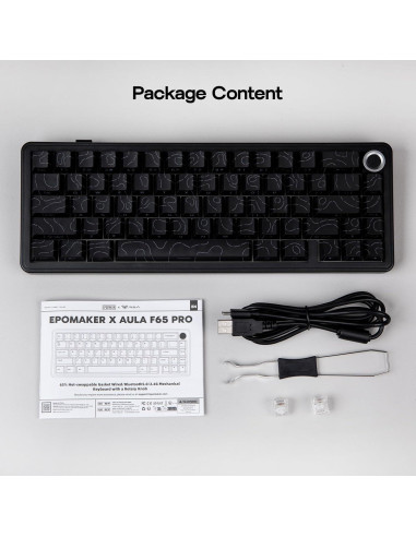 Teclado Mecánico Inalámbrico EPOMAKER F65 PRO RGB 66 Teclas
