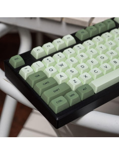Juego de Teclas PBT Matcha Verde 124 Teclas XDA Mintcaps 2