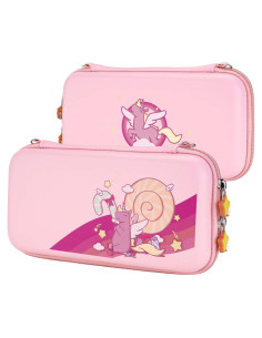 Funda de Transporte Dura eXtremeRate para Nintendo Switch Lite Rosa