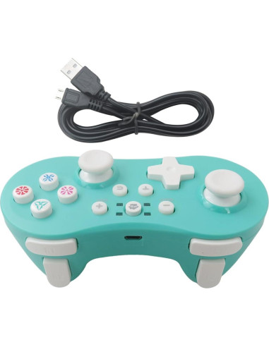 Controlador Inalámbrico Pro LINGSEE Verde para Nintendo Switch y PC