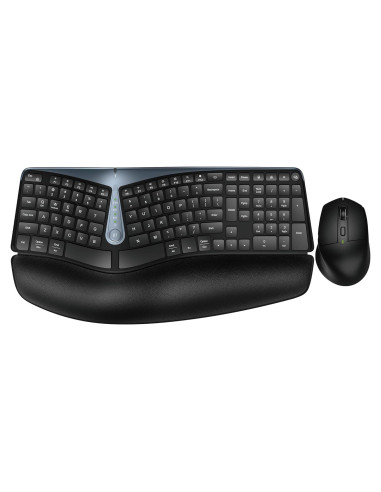 Combo Teclado y Ratón Inalámbricos Ergonómicos EDJO MK835