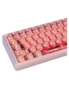 Teclas Mecánicas Transparentes Rosa GEKUCAP 157 Teclas Cherry