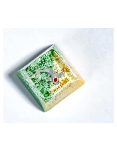 Teclas Artesanales Cherry MX Otaku Kraft 1U Esmeralda Gris