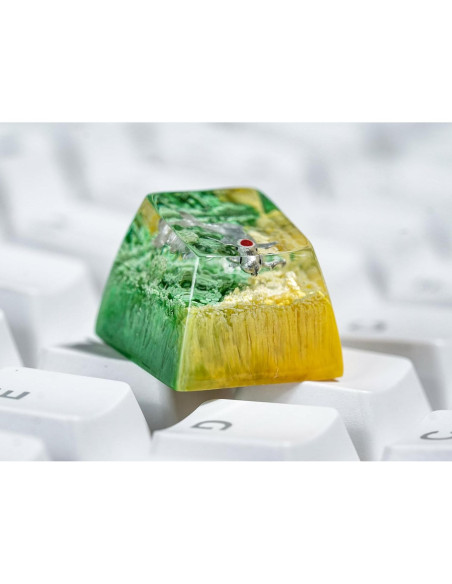 Teclas Artesanales Cherry MX Otaku Kraft 1U Esmeralda Gris