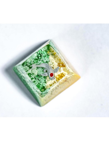 Teclas Artesanales Cherry MX Otaku Kraft 1U Esmeralda Gris