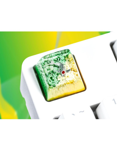 Teclas Artesanales Cherry MX Otaku Kraft 1U Esmeralda Gris