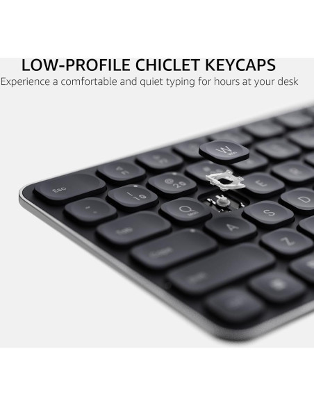 Combo Teclado y Ratón Inalámbrico Rapoo 9560M, USB-C, Silencioso