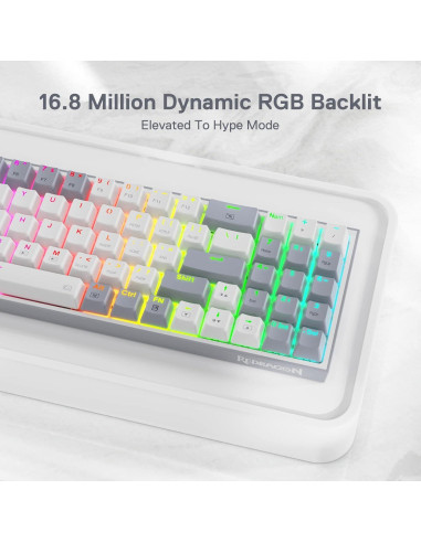 Teclado Mecánico Redragon K628 Pollux 75% RGB Con Cable