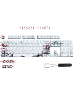 Set de Teclas Mecánicas MOLGRIA 111 PBT Flor de Ciruelo 2