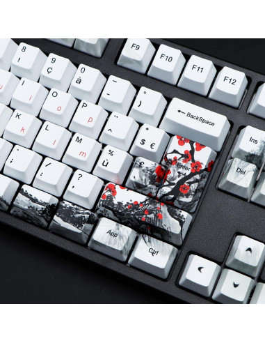 Set de Teclas Mecánicas MOLGRIA 111 PBT Flor de Ciruelo