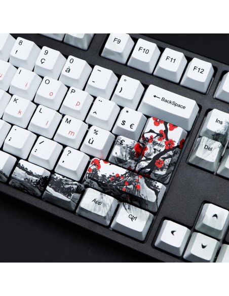 Set de Teclas Mecánicas MOLGRIA 111 PBT Flor de Ciruelo Set de Teclas Mecánicas MOLGRIA 111 PBT Flor de Ciruelo