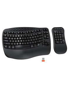 Teclado Inalámbrico Ergonómico Meetion K9330 con Reposamuñecas