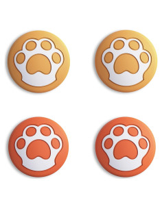 Tapa de Joystick eXtremeRate para Nintendo Switch Lite - Silicona Amarillo y Naranja