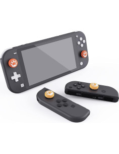 Tapa de Joystick eXtremeRate para Nintendo Switch Lite - Silicona Amarillo y Naranja 2