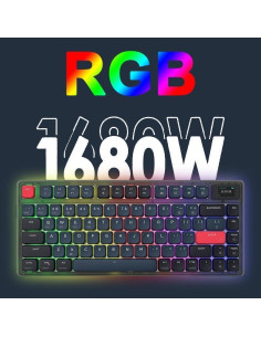 Teclado Mecánico Inalámbrico Attack Shark AK832, 75% TKL, RGB 2