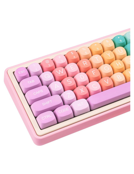 Juego de Teclas PBT Caramelo Arcoíris MOA para Teclados Mecánicos