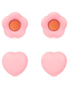 Tapa de Grips para Pulgar KimmiDirect Rosa para Switch/OLED/Lite