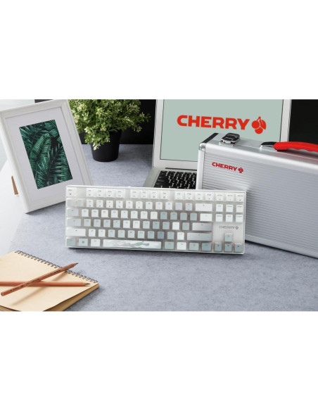 Teclado Gaming Inalámbrico CHERRY MX 8.2 TKL RGB Blanco