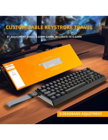 Teclado Mecánico IROK MU68PRO RGB 65% TKL Intercambiable