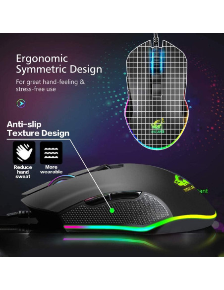 Combo Teclado Mecánico y Ratón Gamer FELICON Retroiluminado