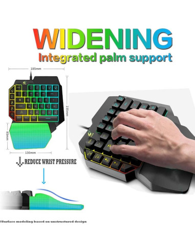 Combo Teclado Mecánico y Ratón Gamer FELICON Retroiluminado