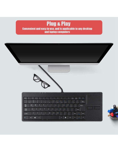 Teclado USB Mecánico Bewinner MC-818 con Touchpad Integrado