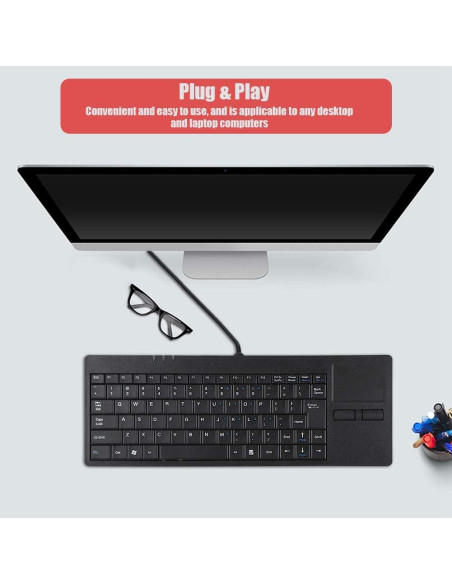 Teclado USB Mecánico Bewinner MC-818 con Touchpad Integrado