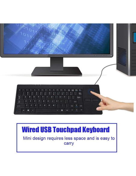 Teclado USB Mecánico Bewinner MC-818 con Touchpad Integrado