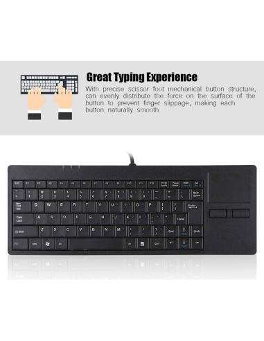 Teclado USB Mecánico Bewinner MC-818 con Touchpad Integrado
